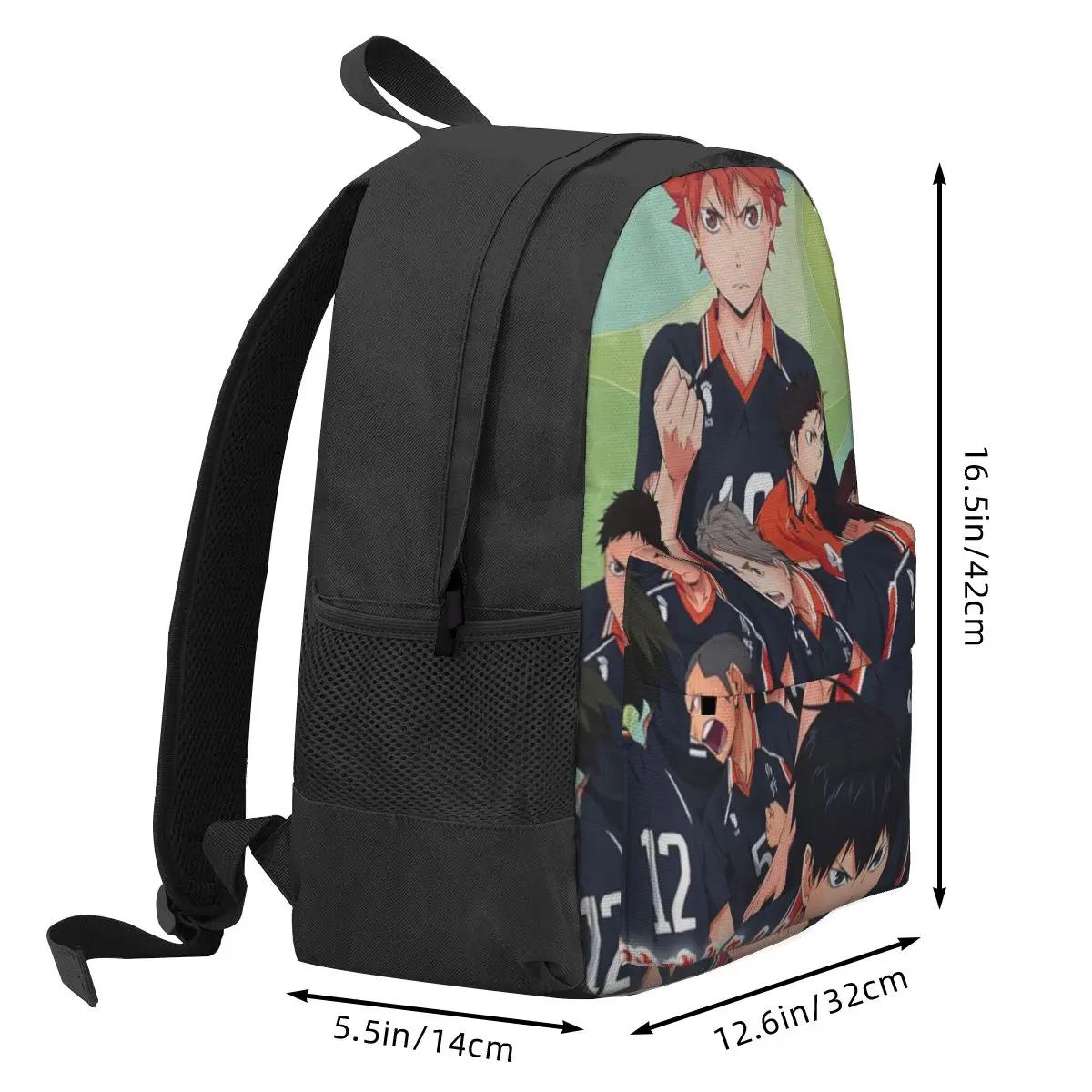 Haikyuu Manga Women กระเป๋าเป้สะพายหลัง3D พิมพ์ Casual กระเป๋านักเรียนเด็กอะนิเมะแล็ปท็อป Rucksack ขนาดใหญ่ Rucksack