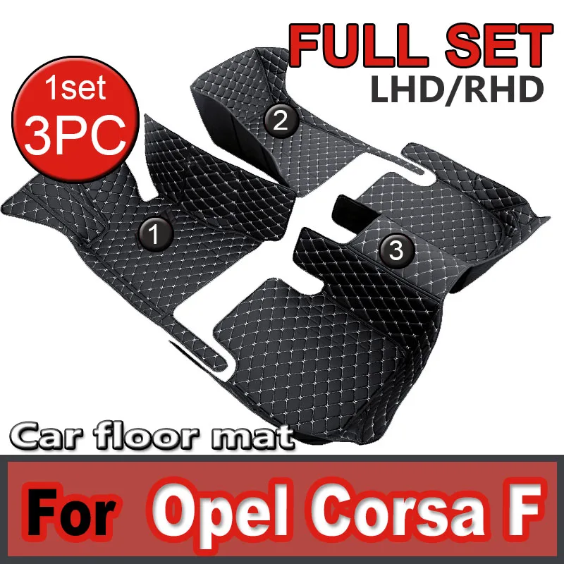 Car Floor Mats For Opel Corsa F 2019~2022 Anti-dirty Pad Carpete Automotivo Car Tapete De Carro Car Mats Floor Car Accessories