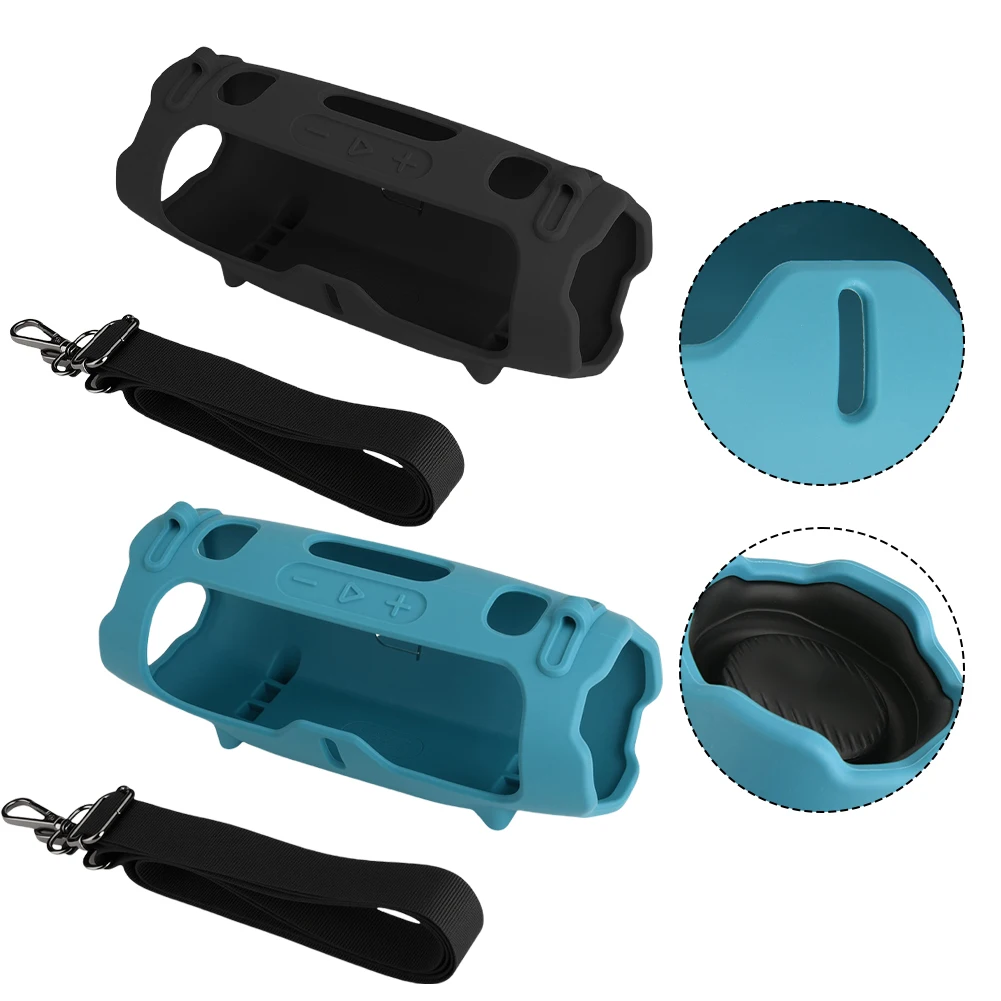 Silicone Cover For JBL Charge 6 With Adjustable Shoulder Strap Audio & Video Replacement Parts Shell&Body Parts