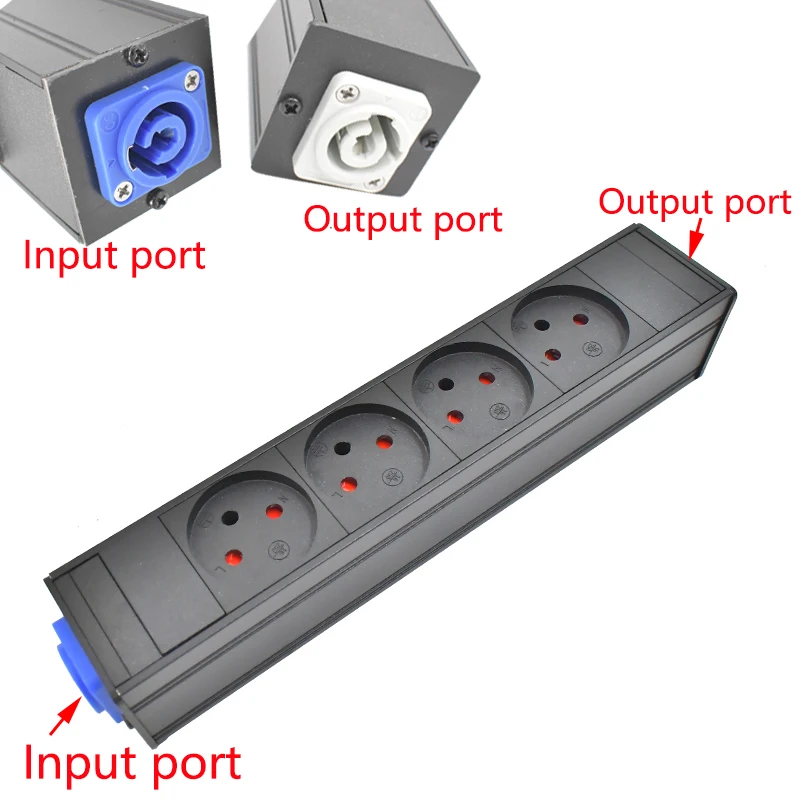PDU Power Strip Network cabinet rack Schuko Powerlink Power Link Box Aviation plug  1-10AC  Israel socket no switch wireless