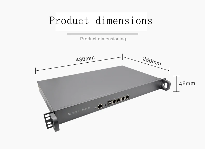 Servidor de red 1U, dispositivo de Firewall con Intel J1900, J4125, 2,0 GHz, 4x2,5G, Lan, Pfsense, enrutador suave AES en Openwrt X86 DD-WRT