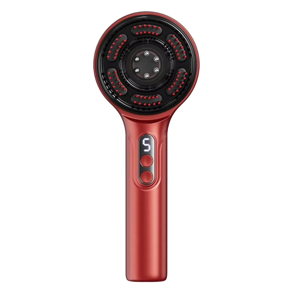 3‑in‑1 Electric Air‑Cushion Scalp Massage Brush, Rechargeable Scalp Oil Applicator Comb for Scalp Relax & Hair Care