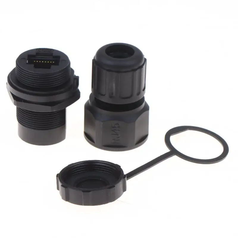 RJ45 Connector Kit Stable IP67 Waterproof for Outdoor Industrial Ethernet Cable Extension Construction Jobs