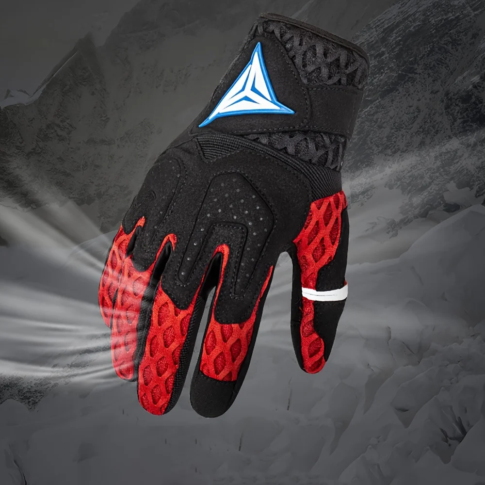Guantes de motocicleta para hombre, antideslizantes, transpirables y resistentes a caídas, para deportes al aire libre