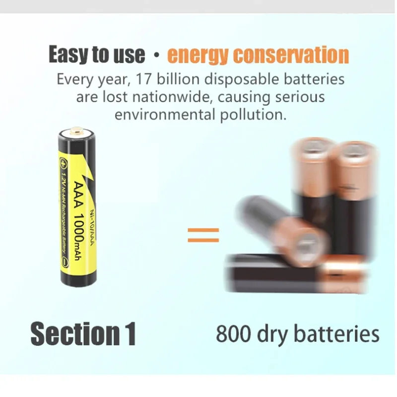 1.2V LiitoKala Ni-26/AA  2600mAh nickel hydrogen AAA 1000mAh rechargeable battery,  for  toys, cameras, remote controls