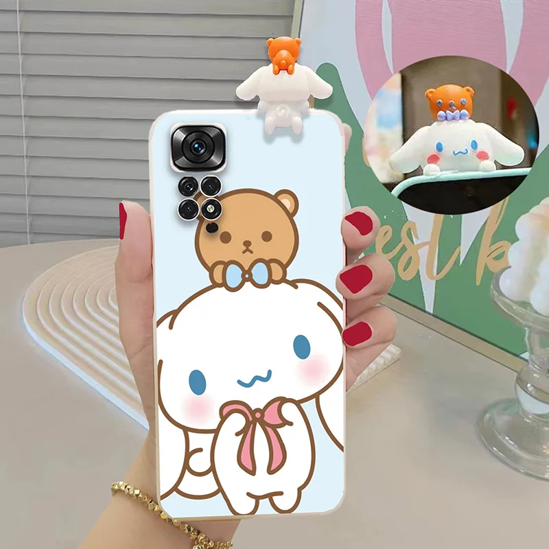 Cartoon 3D Melody Dog Cute Tpu Case For POCO M5S M3 M4 X3 X4 X6 F5 M6 Pro F3 F4 GT Redmi 12C 13C Xiaomi Mi 11T 12T 13T Pro Cover