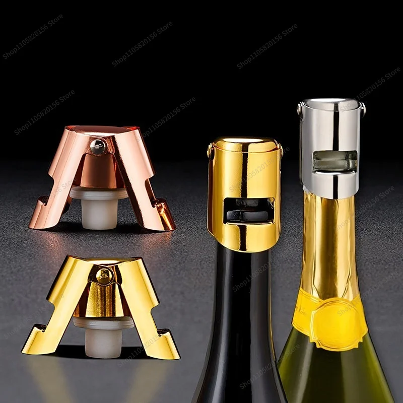For Stainless Steel Wine Stopper Sealing Bottle Stopper Sparkling Wine Champagne Preserver