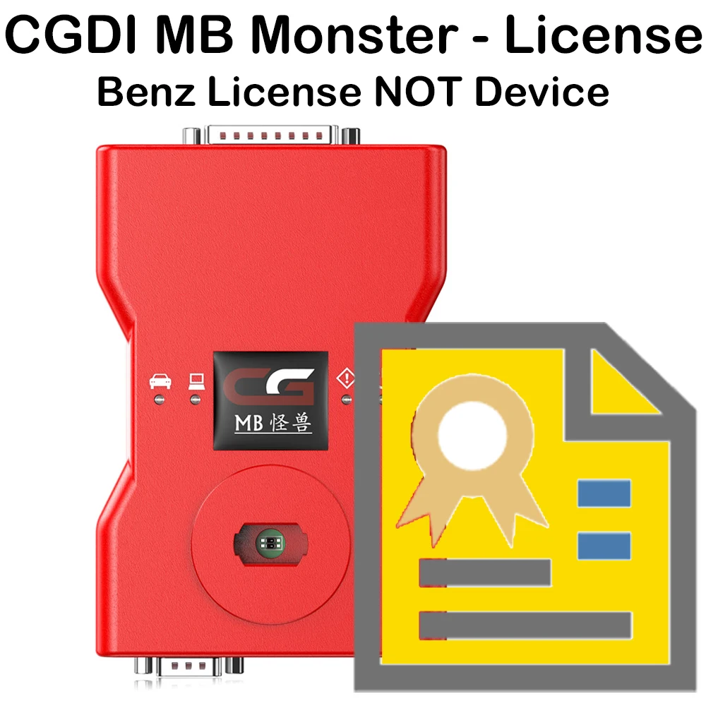 License for CGDI Prog MB Car Key Programmer