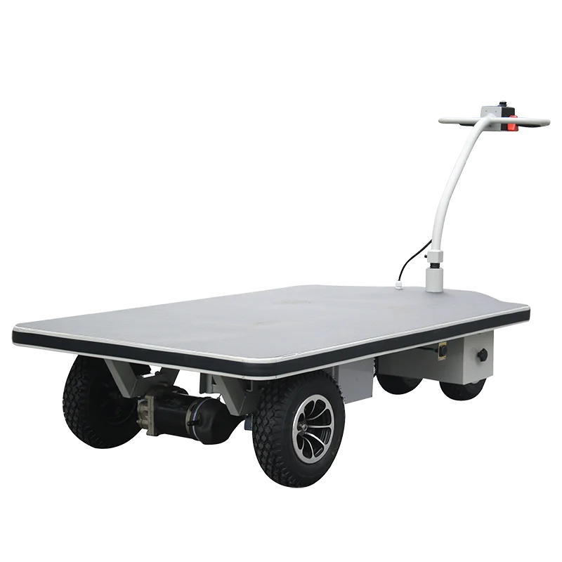Chariot électrique de 400 kg avec table élévatrice à double ciseaux, alimenté par batterie, outil de manutention portable pour entrepôt