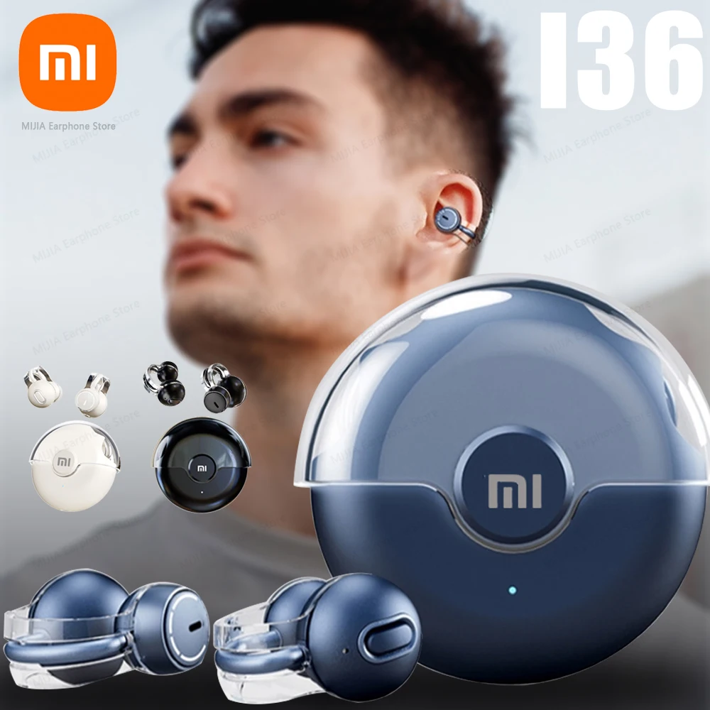 XIAOMI TWS Bluetooth5.3 Earphones I36 Open Ear Bone Conduction 360°ACS Sound Wireless Headphone Sport Running Waterproof Earbuds