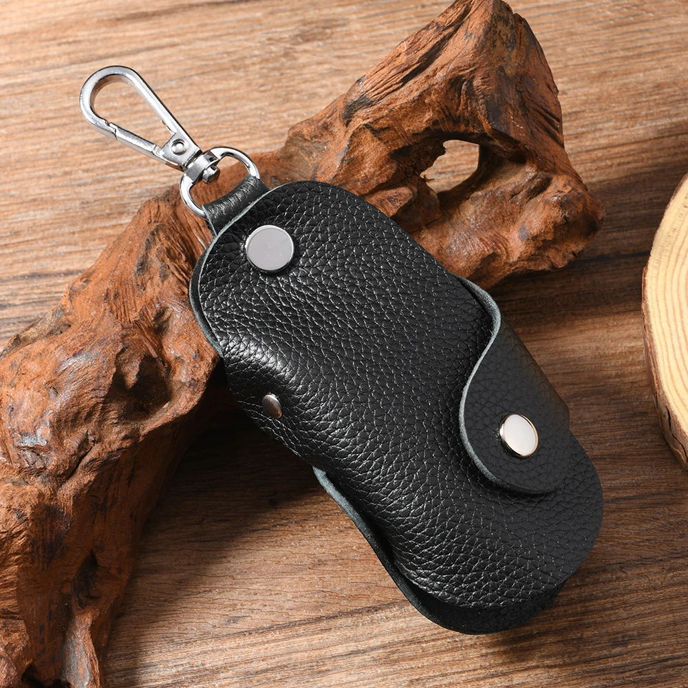 Vintage genuine leather Key Pouch Fashion Key holder keychain