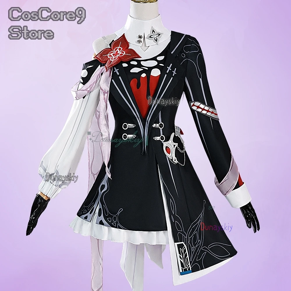 

Evernight March 7th Cosplay disfraz Game Honkai Star Rail Wig Shoes Earrings Headwear Accessories Full Set Carnival Halloween