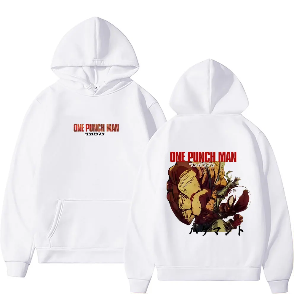 أنيمي واحد لكمة رجل Saitama الجرافيك هوديي الرجال النساء الملابس الكرتون مانغا البلوز الذكور ملابس رياضية كبيرة الحجم هوديس