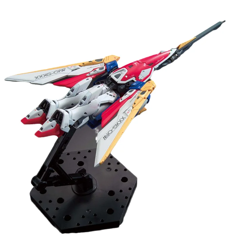 จุดจัดส่งโดยตรง Bandai ต้นฉบับอะนิเมะสะสม GUNDAM รุ่น RG 1/144 WING GUNDAM Action Figure ประกอบของเล่นสําหรับเด็ก