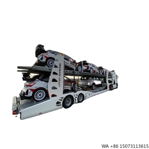 Factory Direct 2 Axle Road Car Transport Semi Trailer for 6-8 Cars