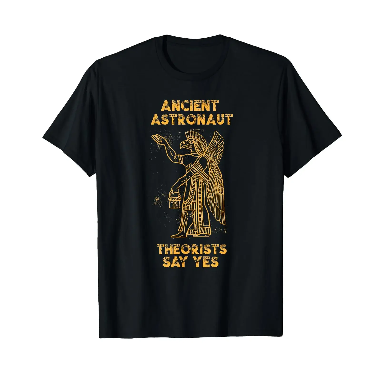 Anunnaki Ancient Astronaut Theorists Say Yes Sumerian Alien T Shirt black vintage Washed Soft Stylish Casual graphic Versatile