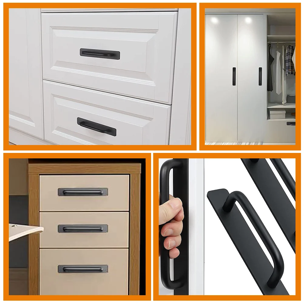 

Modern Long Handle Holding Hands Door Self Adhesive Interior Aluminum Alloy Commercial