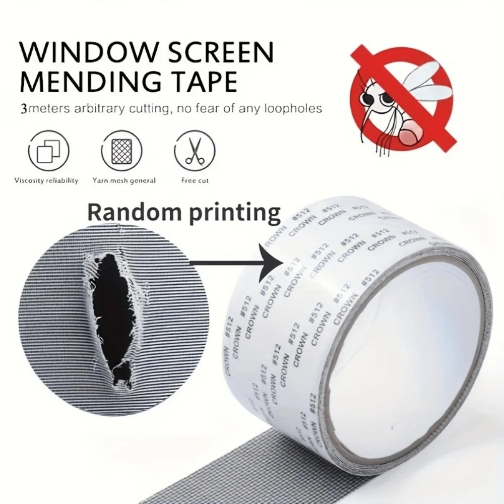 1ps Easy-to-Apply Waterproof Window Screen Repair Tape – Keep Mosquitoes Out with Our Anti-Insect, Self-Adhesive Mesh Patch