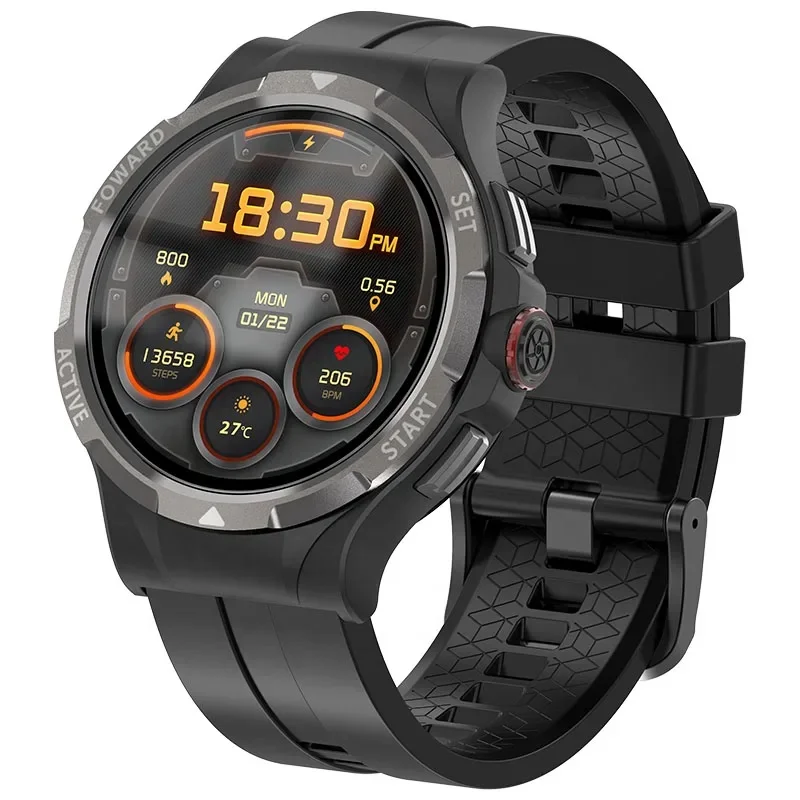 Montre intelligente avec caméra latérale rotative, montre intelligente étanche IP67, surveillance de la santé GPS, appel vidéo Android, carte mère 4G, WiFi, nouveau