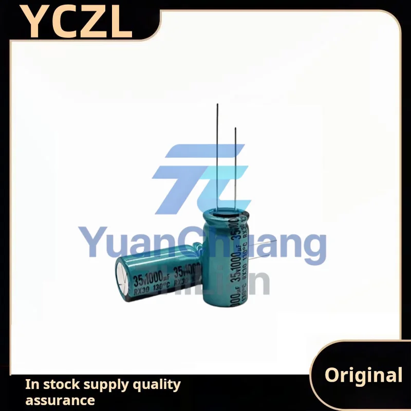 10PCS genuine 35v1000uF RX30 high temperature resistant 130 degree electrolytic capacitor volume 12.5*25