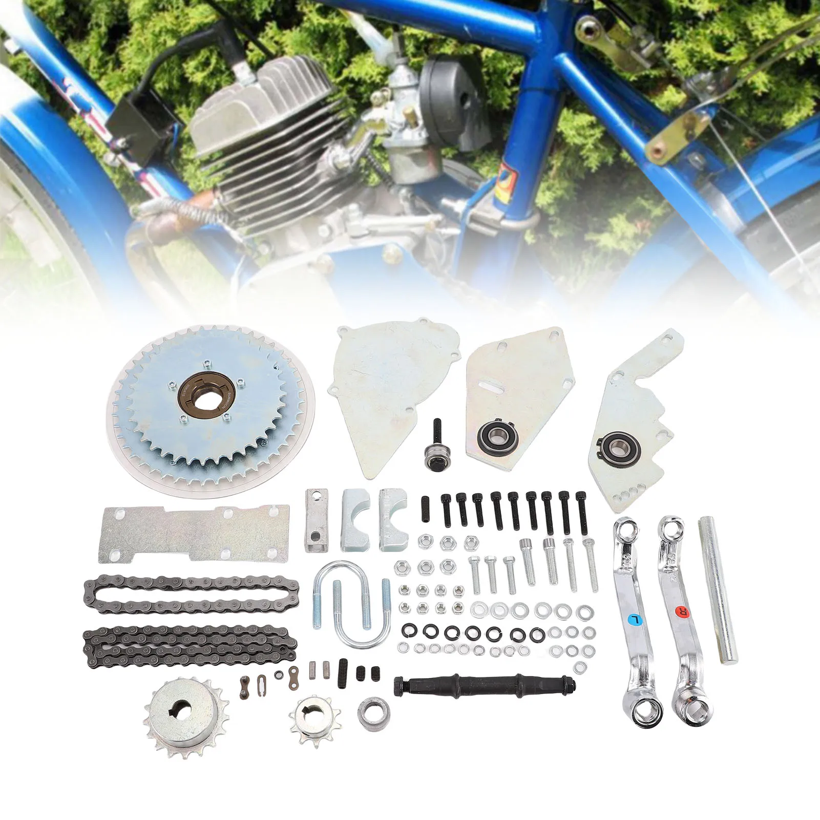 

Motorized Bike Jackshaft Kit Center Shaft Drive Conversion Accessories Set