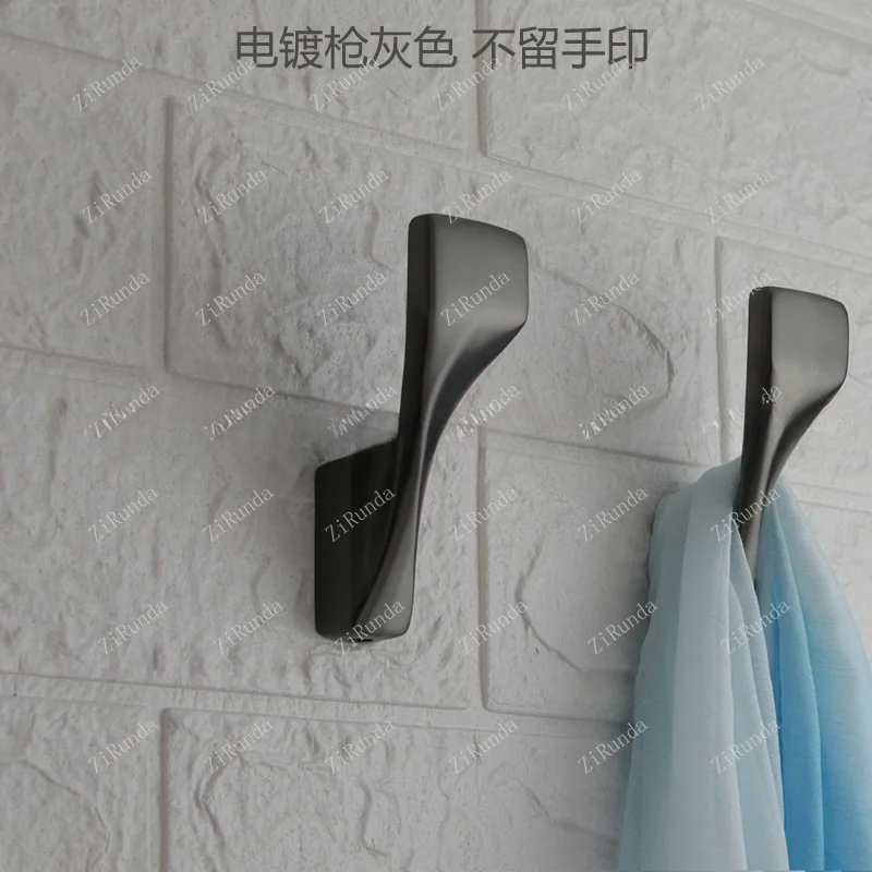 *Solid coat hook Single stainless steel thickened coat hook Bathroom, bathroom coat hook Light luxury punching