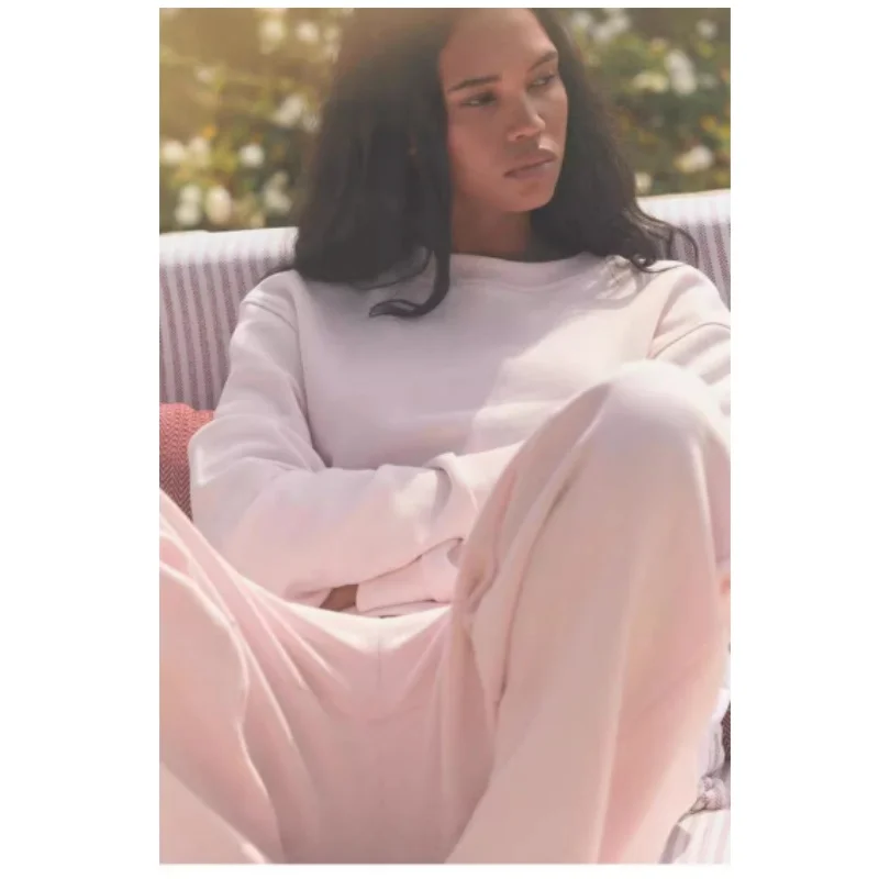 Nieuw 2024 Faionable Oversized Long Sve round Ne Fce Sweatshirt voor dames, matchend, comfortabel, normale lengte, kleur