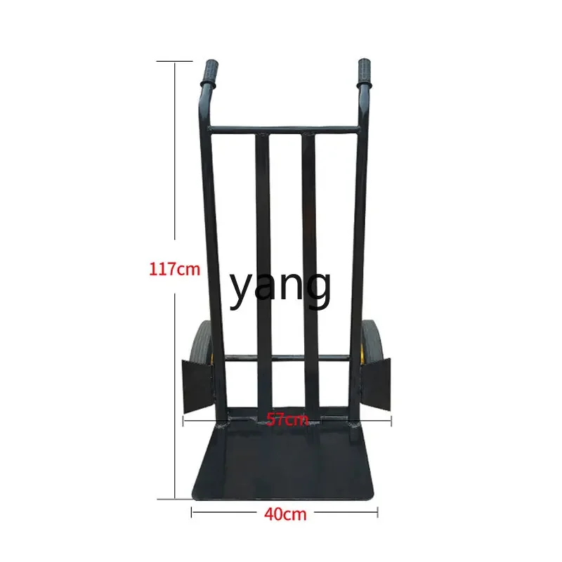 LMM  Trailer Warehouse Hand Push Handling Loading Trolley Pull Two Wheels