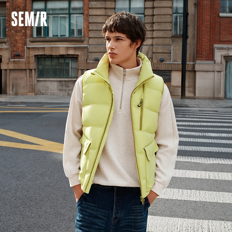 Semir أسفل سترة الرجال الشتاء 80% أسفل ملء ثلاثة مقاومة 2025 جديد الرياضة في الهواء الطلق البضائع ملابس خارجية الداخلية ملابس رجالية