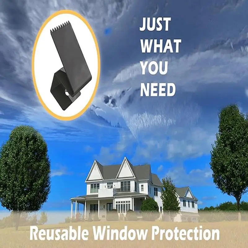 Board Up Clips For Window Reusable Storm Window Clips Shutter Hardware Storm Plywood Clips Board-Up Clips Secure & Easy