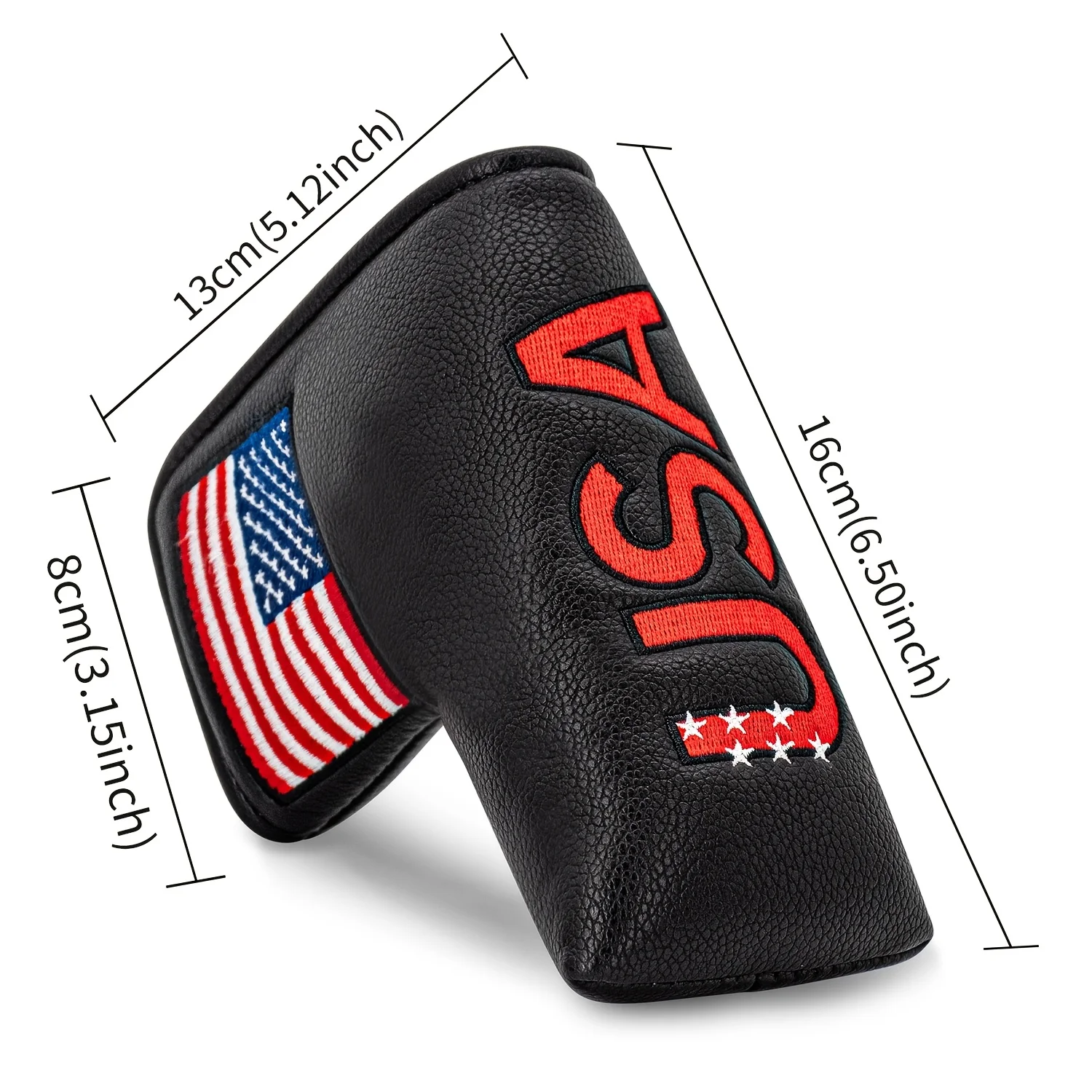 1pc USA Style Golf Putter Cover - Premium Blade Headcover with Soft Lining, Durable Golf Club Accessory for Men & Women, - view 6