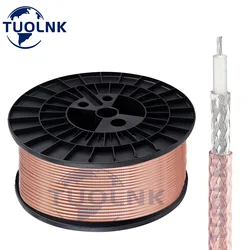 RG316 Coaxial Cable RG-316 Antenna Low Loss Pigtail 50Ohm Thin Silver-Plated Copper RF Coax Cable For Crimp Connector 10m