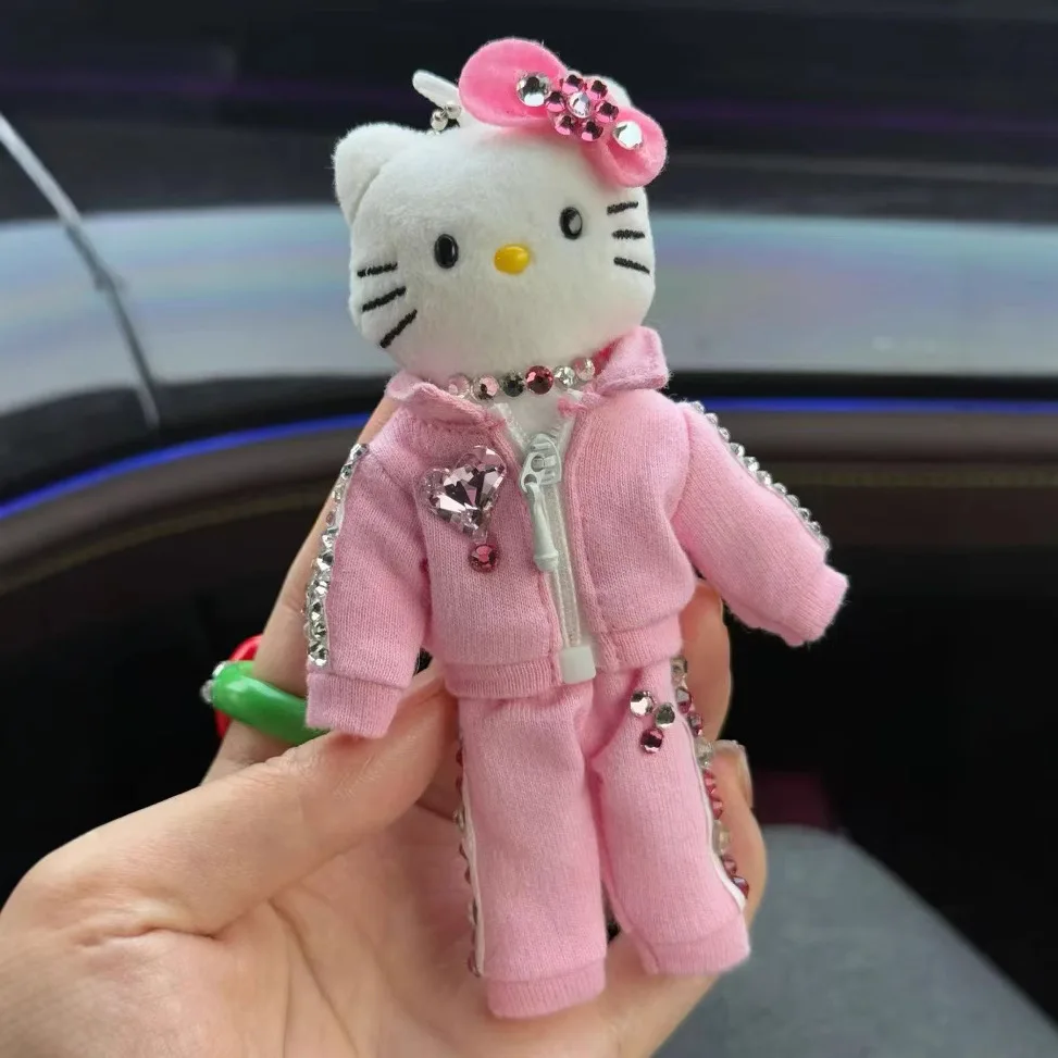 スポーツマンハローキティぬいぐるみキーホルダーペンダントかわいい甘いバッグ通学人形人形装身具ピンクアクセサリーギフト