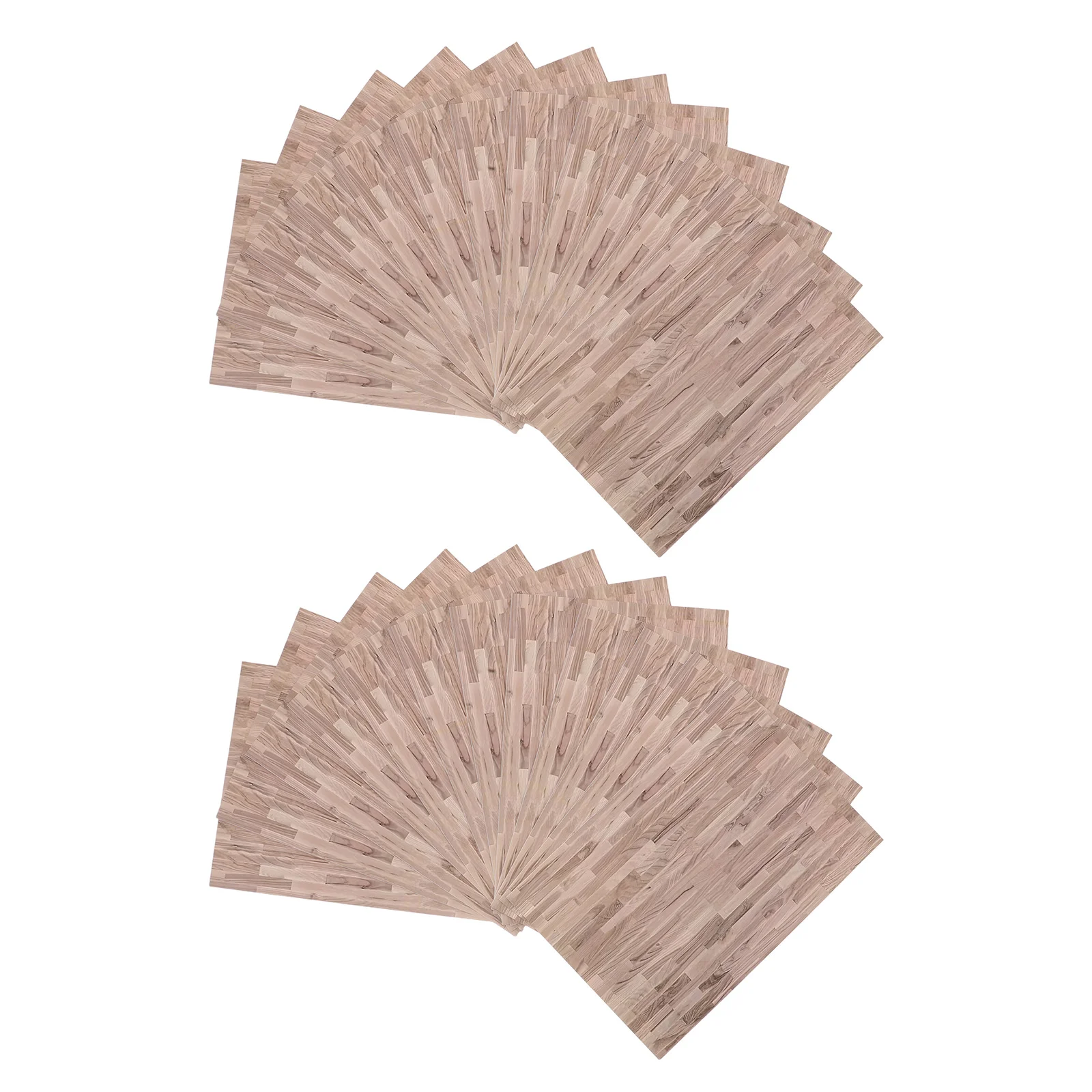 24 قطعة ملصقات أرضيات بيت الدمى واقعية الخشب الحبوب قشر عصا ورقة 29x21 سنتيمتر مصغرة ورق حائط ذاتي اللصق للمنزل الصغير