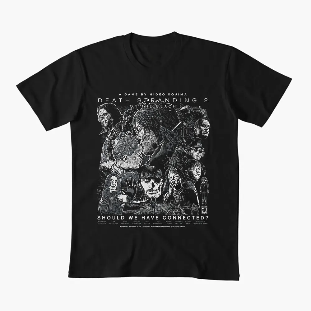 Death strangding 2 on the beach should we have connected Kojima gift T shirt Short Sleeve Graphic Clothes All size tops S-6XL