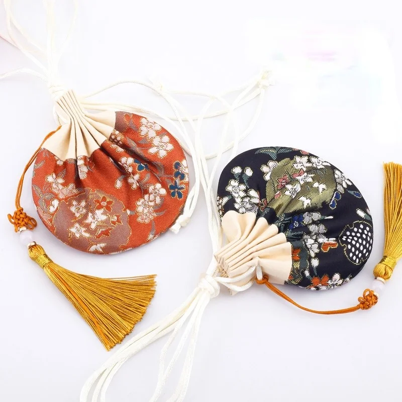 Dragon Boat Festival Sachet Perfume Bag Empty Bag Embroidered Lotus Bag Portable Antique Traditional DIY Material Pack