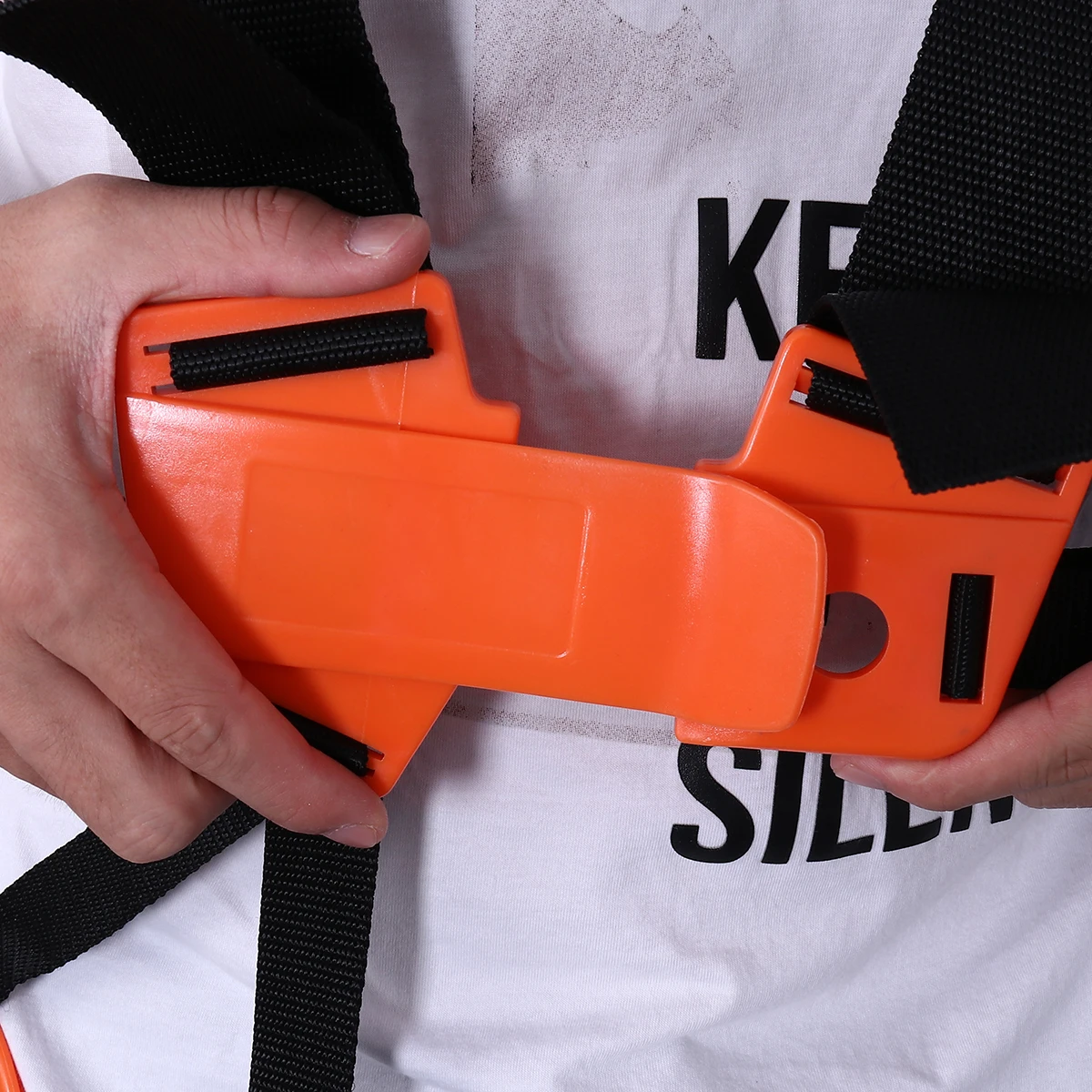 

Orange Shoulder Harness Strap for Mower Trimmer Brush Pruner Adjustable Buckle Gardening Accessories Long Lasting Use