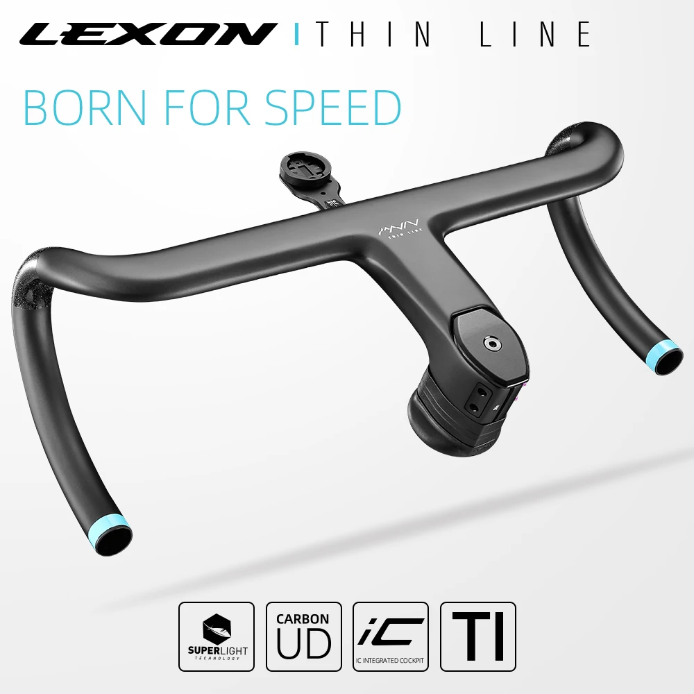 AliExpress Lexon 2025 LEXON Carbon Road Handlebar Full Inner Cable Bike Integrated Handlebars Road Integrated Cockpit Stem Racing  Cycling Parts