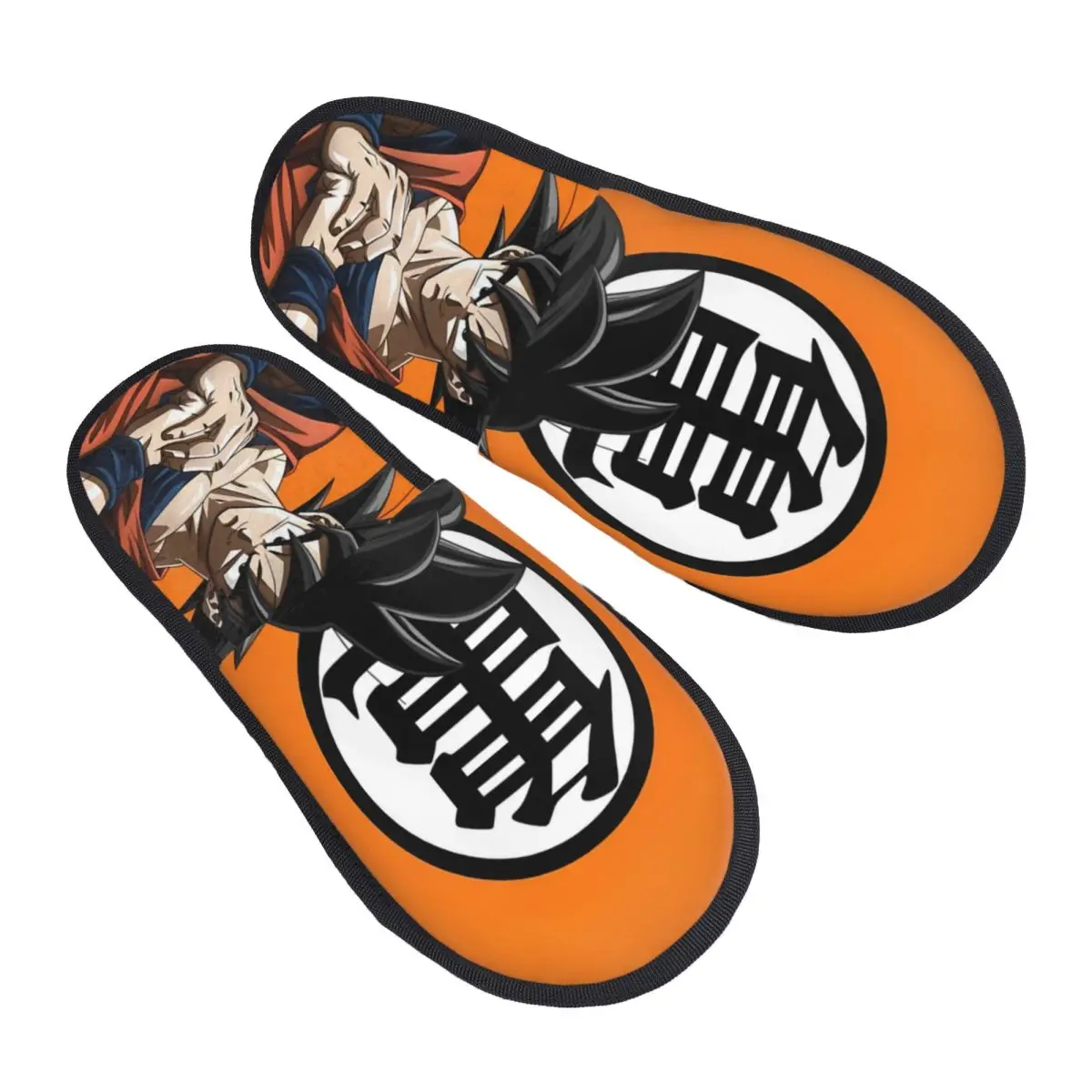 Zapatillas de espuma viscoelástica de desgaste suave con póster de Goku de Animes personalizados, zapatos de casa de Hotel Ultra Instinct para mujer