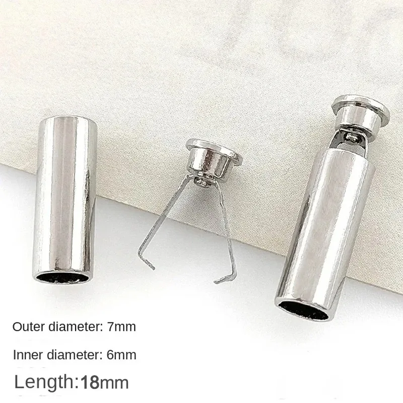 10pcs Heavy Duty Cord Locks Adjustable Metal Clips Secure Fastening for Shoelaces Bags Hoodies DIY Crafts Organizing Cables