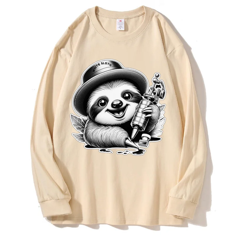 100% Cotton Round Neck Long Sleeve T Shirt Men Custom Print Your Logo Design Picture Text Team Wholesale Dropshipping