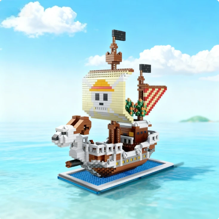 Quebra-cabeça educação navio pirata modelo adulto blocos de construção menino partícula brinquedo conjunto veleiro decoração menino presente acessórios