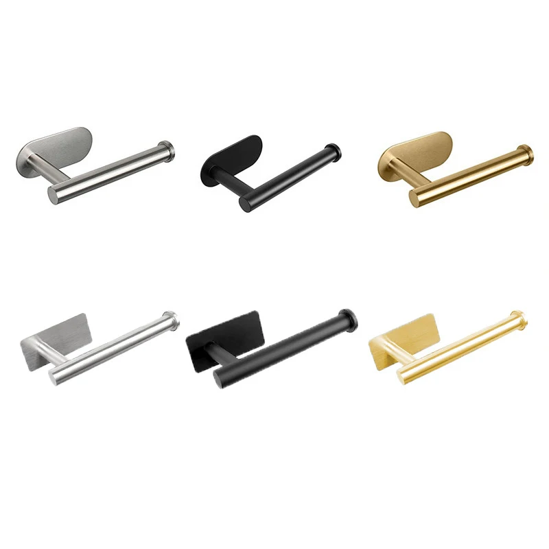 1PC WC Kitchen Hardware Storage  Accessories Toilet Paper Rack Home  Tool Adhesive Dispenser Bathroom Paper Towel Holder