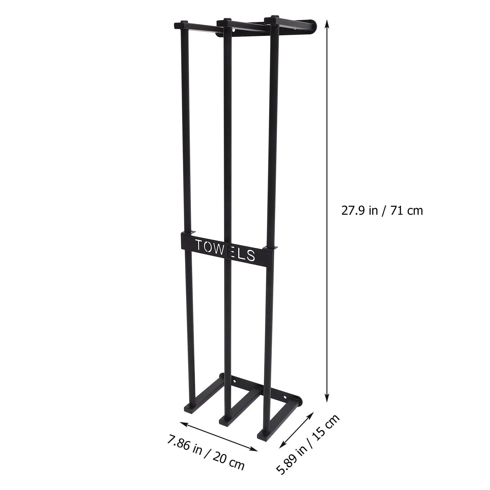 

Metal Bathroom Towel Rack Wall Mounted Elegant Towels Sign Rustproof Space Saving Towel Storage Organizer Racks for Storage