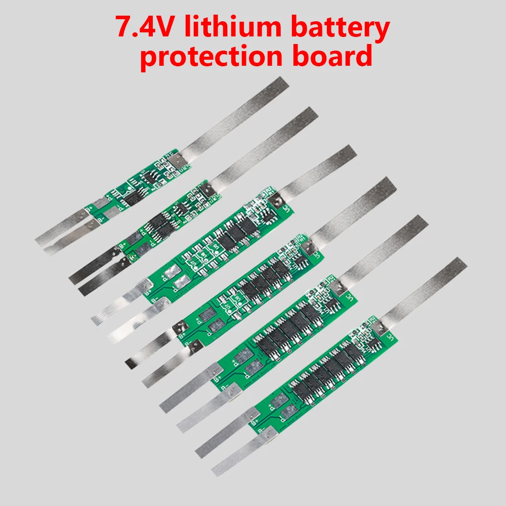 2 Strings 7.4V 4.5A 6A 7.5A 9A 18650 Lithium Battery Short Circuit Charging Protection Board Module For Li-ion Battery Cell Pack