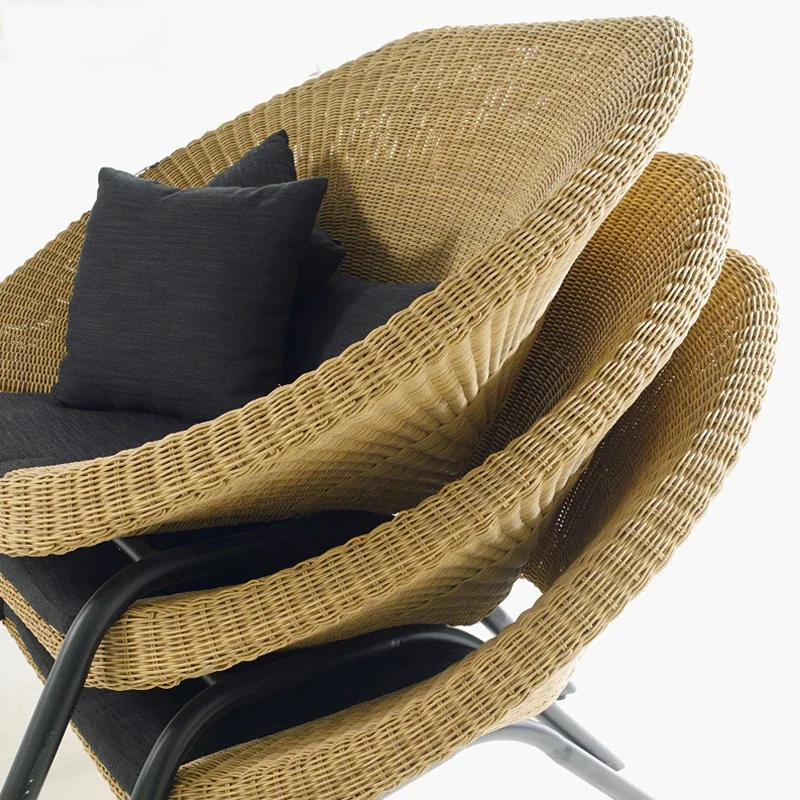 Möbel Outdoor Sofa Rattan Stuhl Möbel Kombination Rattan gewebte Möbel