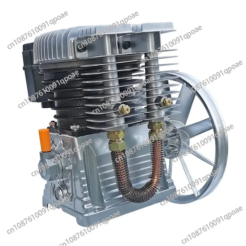 Single Head Double Cylinder Aluminum Pump Head Assembly Air Compressor Head Piston Cast Aluminum Piston Compressor 2.2kw