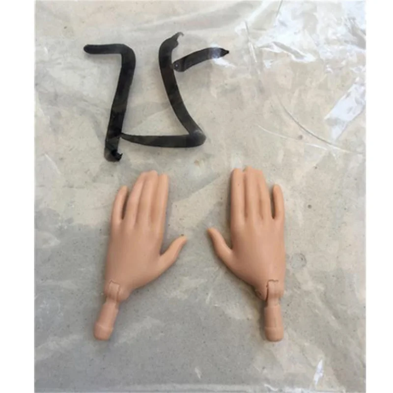 Original Doll Replacement Hands Feets Multi-Joints Yoga Body Hands Male Female Doll Accessories White Black Brown Beige Color