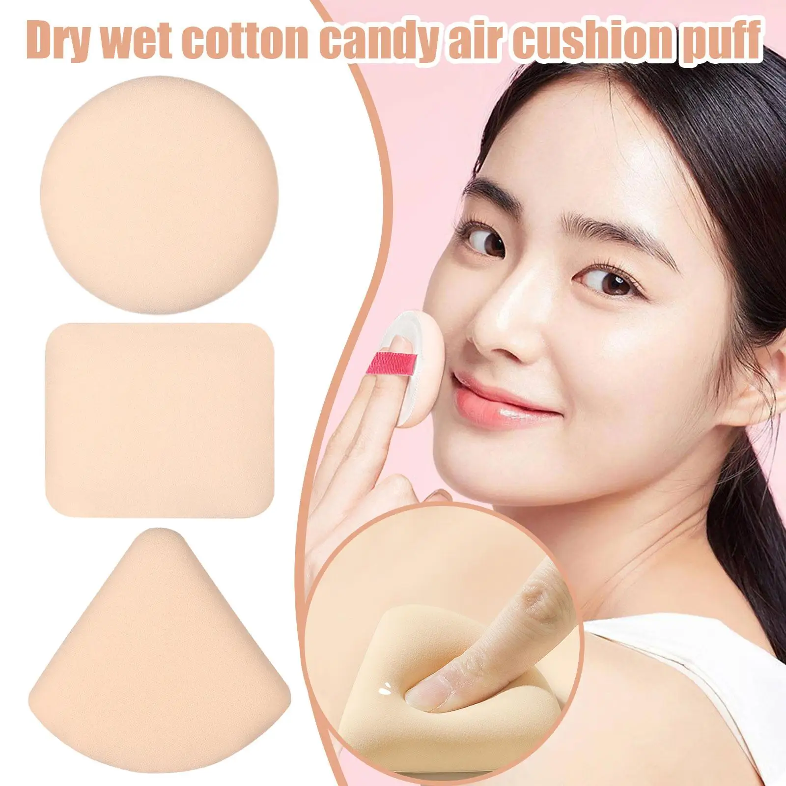 Super Soft Marshmallow Makeup Sponge Puff Dry Wet Dual-use Sponges Powder Makeup Air Cushion Cosmetic Puff Tool Powder Puff Q8A6