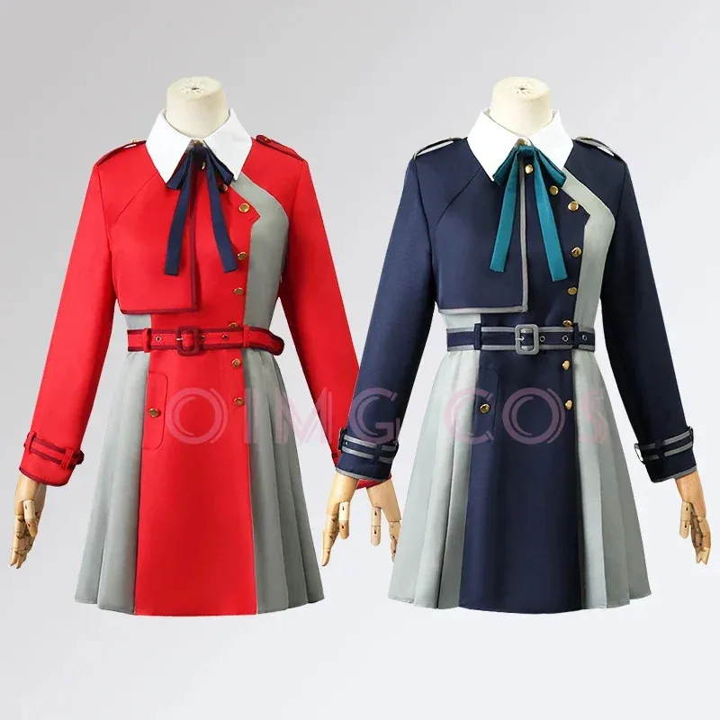 

Lycoris Recoil Nishikigi Chisato Cosplay Inoue Takina Costumes Women Dress for Halloween Party Carnival Uniform Wig Anime